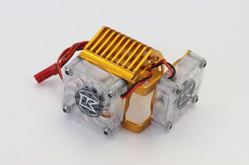 Kyosho EZW011Aluminum Motor Heat Sink (Double cooling fan / EZ Series) - BanzaiHobby