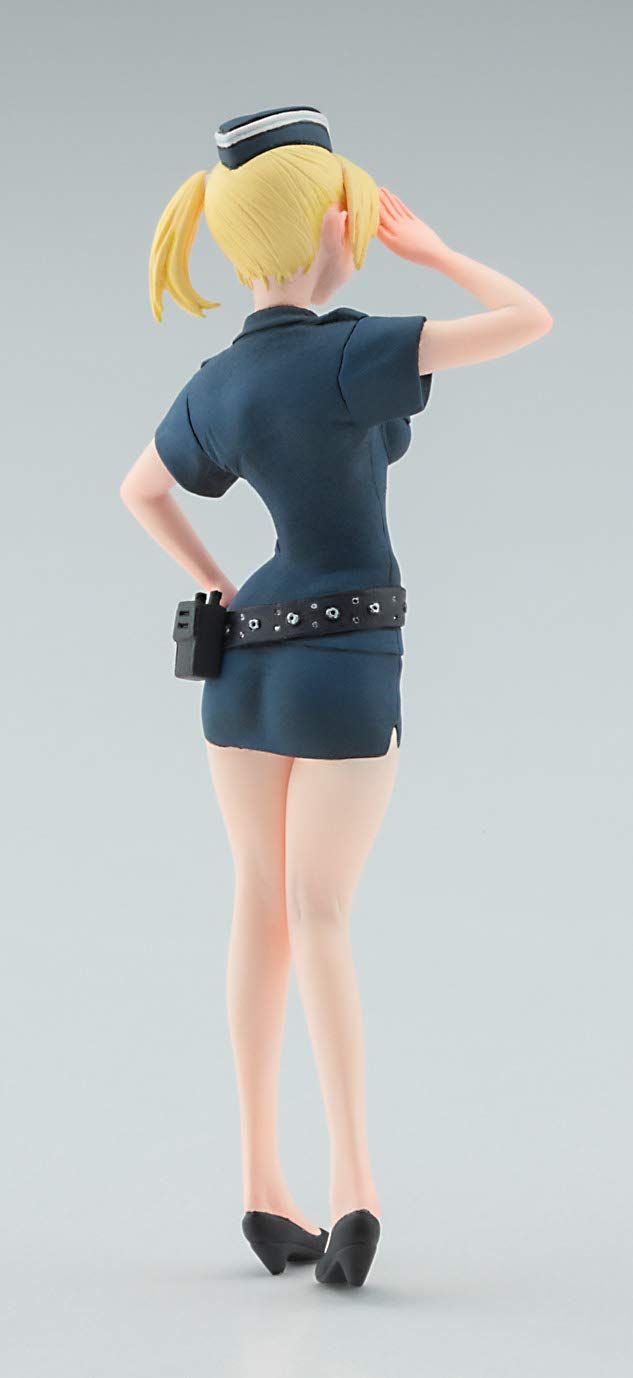 Hasegawa Egg Girls Collection No.07 `Amy McDonnell`(Police) w/Egg Plane - BanzaiHobby