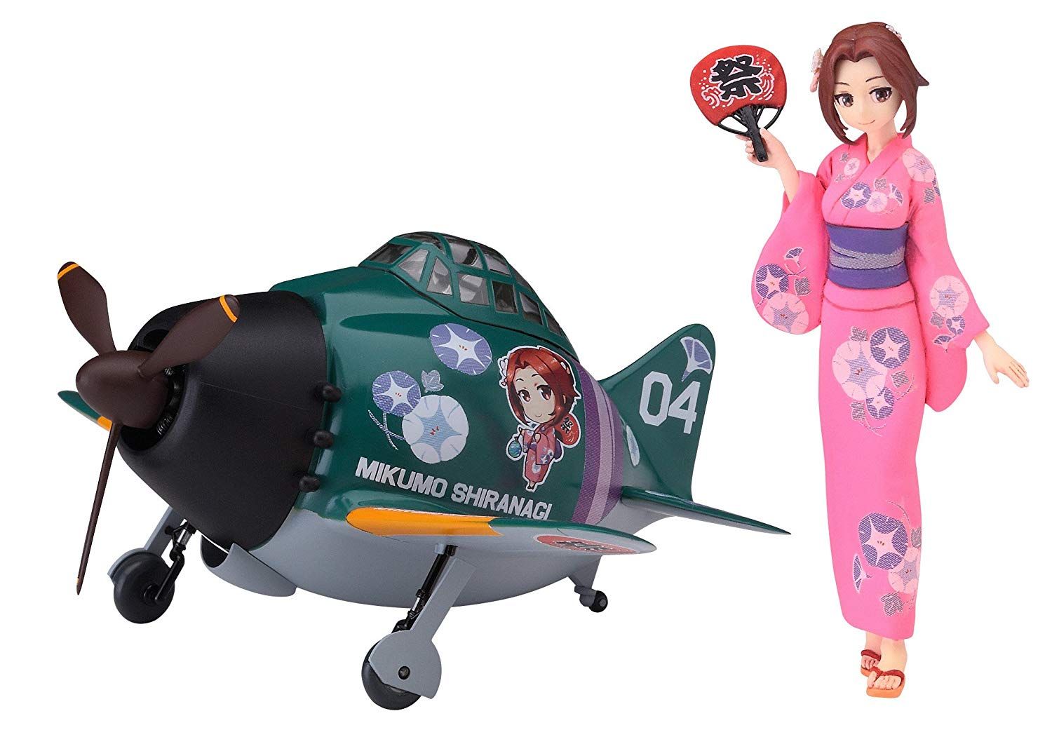 Hasegawa Egg Girls Collection No.04 `Siranagi Sakura` w/Egg Plane Zero Fi - BanzaiHobby