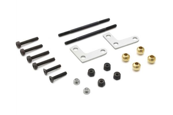 Kyosho EF239S Linkage Parts(Silver / FANTOM Ext) - BanzaiHobby