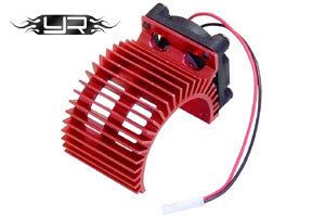 Kawada YR-030R 540 MOTOR HEAT SINK W/FAN (RED) - BanzaiHobby