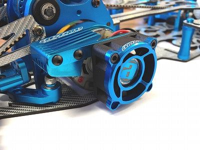 Active Hobby AC405B Heat Sink w/Fan and Alloy Fan Protector (Blue) - BanzaiHobby