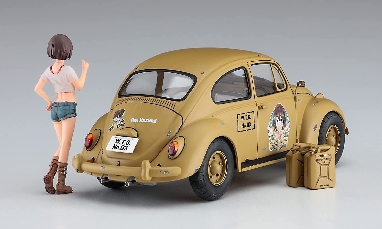 Hasegawa Wild Egg Girls No.03 VW Beetle `Rei Hazumi` w/Figure - BanzaiHobby