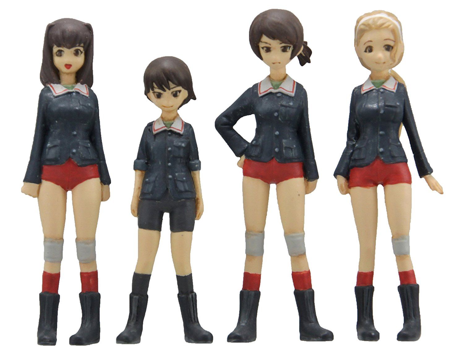 Fine Molds [Girls und Panzer] Duck Team Figure Set - BanzaiHobby