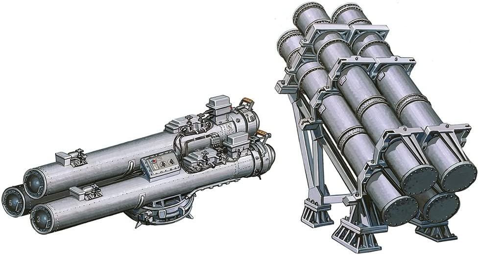 Fine Molds Modern Ship Anti-ship Missile & Surface Vessel Torpedo Tubes - BanzaiHobby