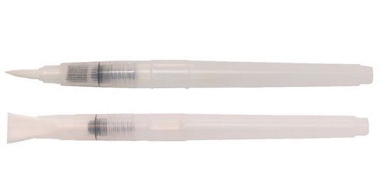 GSI Creos MBS01 Mr.Water Brush Pen Set with Tank [Thin Brush / Flat Brush] - BanzaiHobby