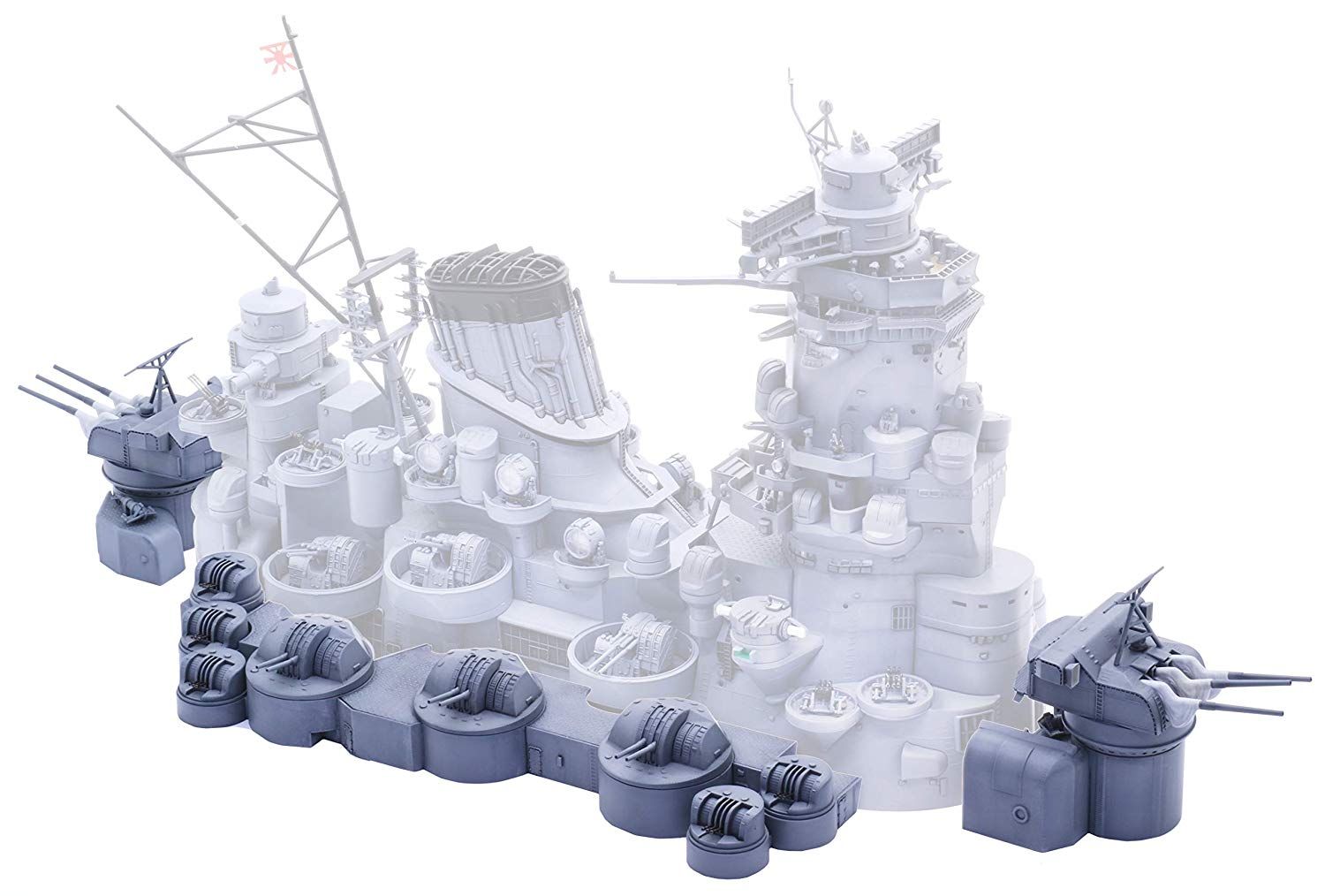 Fujimi Battleship Yamato Central Structure Outlying Facilities - BanzaiHobby