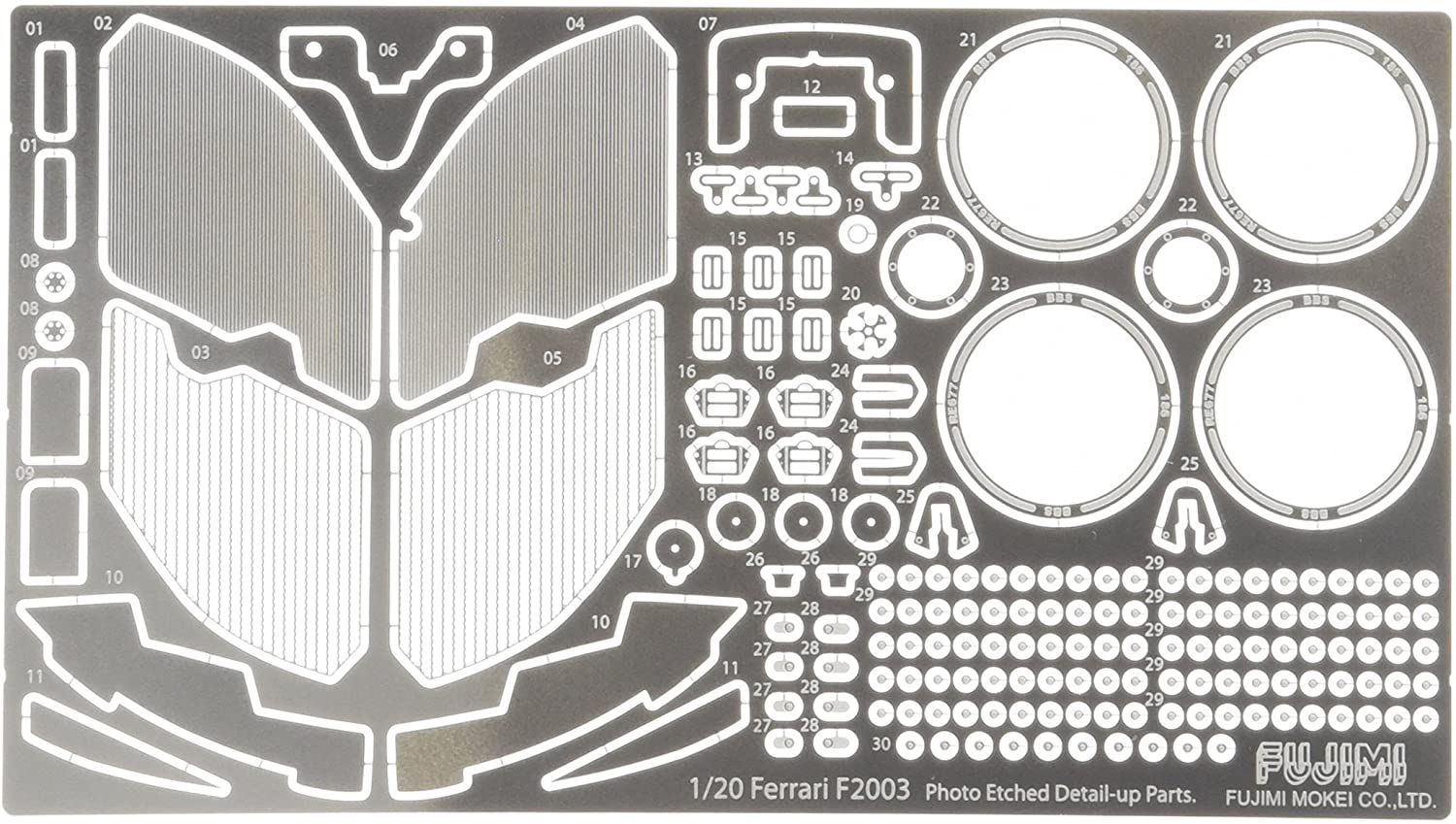 Fujimi For Ferrari F2003-GA Japan GP Photo-Etched Parts - BanzaiHobby