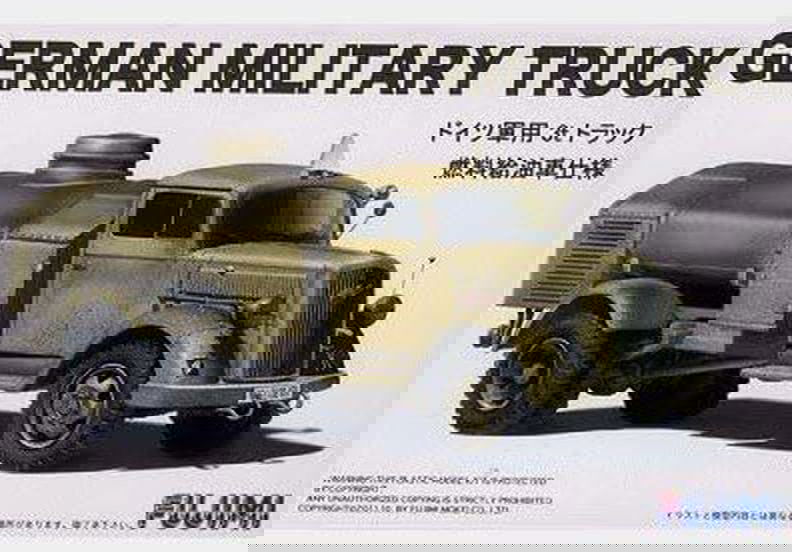 Fujimi German Military Truck Vehicle Fuel Oil Type - BanzaiHobby