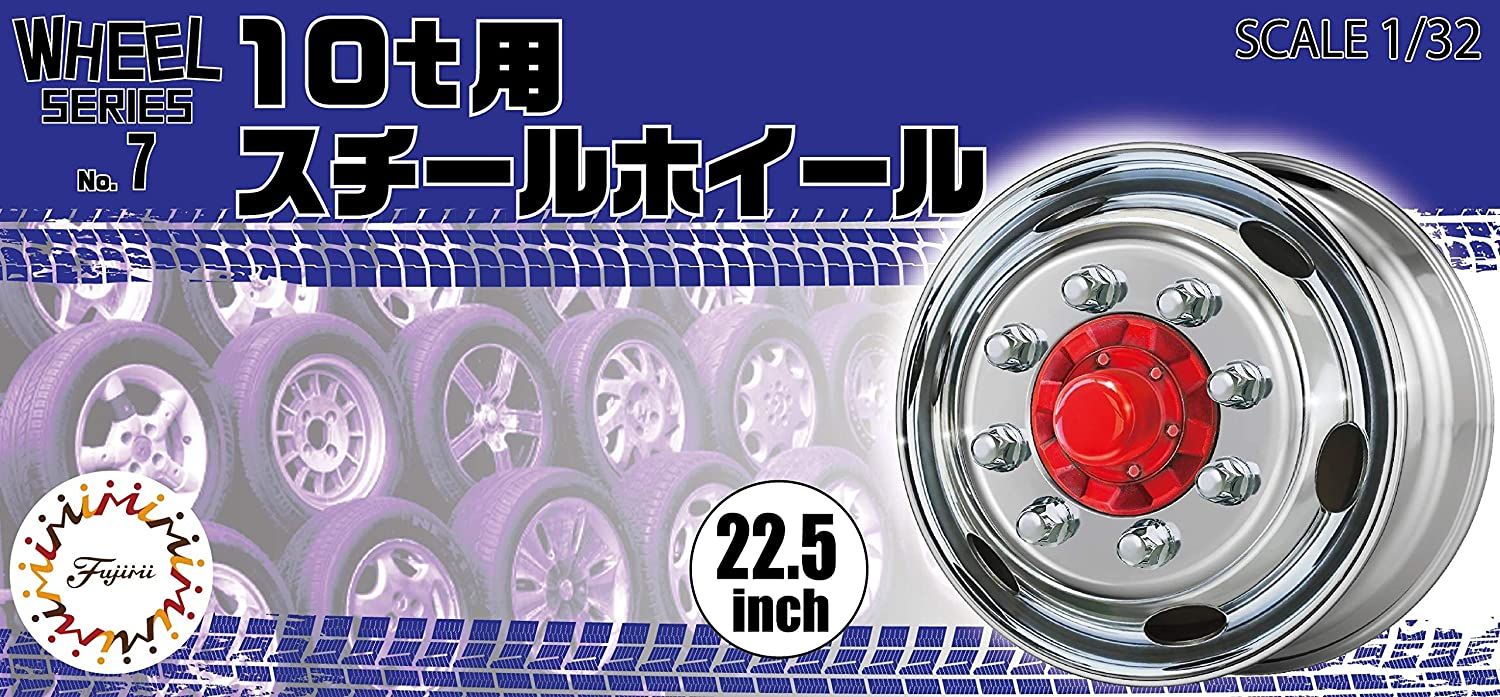 Fujimi Steel Wheel for 10t 22.5inch - BanzaiHobby