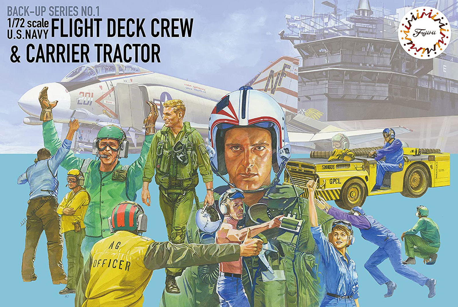 Fujimi U.S. Navy Flight Deck Crew & Carrier Tracker - BanzaiHobby