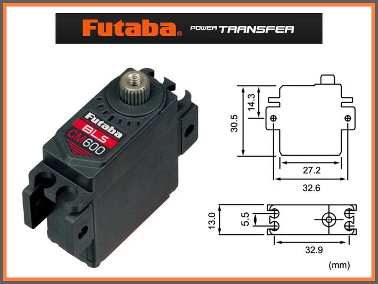 Futaba BLS-CM600 Servo - BanzaiHobby