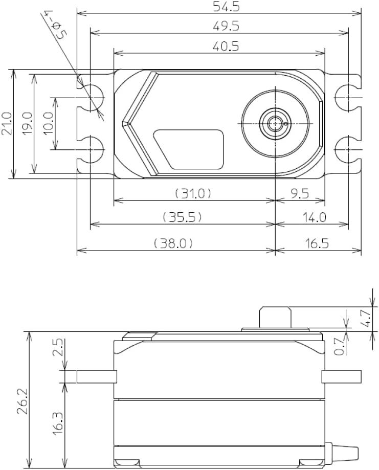 Futaba HPS-CD700 Low Profile Servo for RC DRIFT - BanzaiHobby