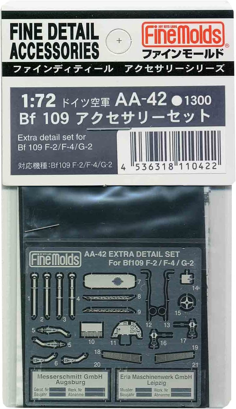 Fine Molds Extra Detail Set for Bf109 F-2/F-4/G-2 - BanzaiHobby