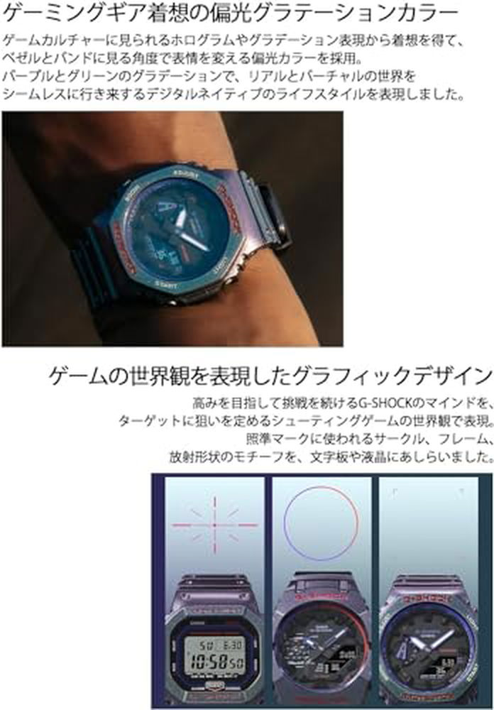 G-SHOCK [カシオ]CASIO Gショック アナデジ 限定モデル 腕時計 メンズ GA-2100AH-6AJF パープル - BanzaiHobby