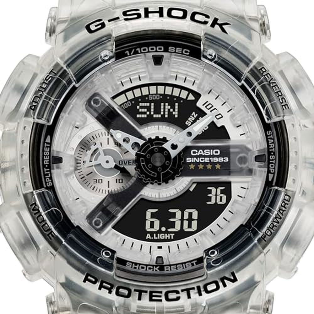 G-SHOCK Gショック 40周年 クリア リミックス エリック・ヘイズ 限定 カシオ CASIO アナデジ 腕時計 クリア ブラック スケルトン GA-114RX-7A (GA-114RX-7AJR) 逆輸入海外モデル [並行輸入品] - BanzaiHobby