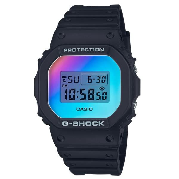 G-SHOCK Gショック ORIGIN オリジン 限定モデル イリデセントカラー カシオ CASIO デジタル 腕時計 ブラック レインボー DW-5600SR-1 逆輸入海外モデル [並行輸入品] - BanzaiHobby