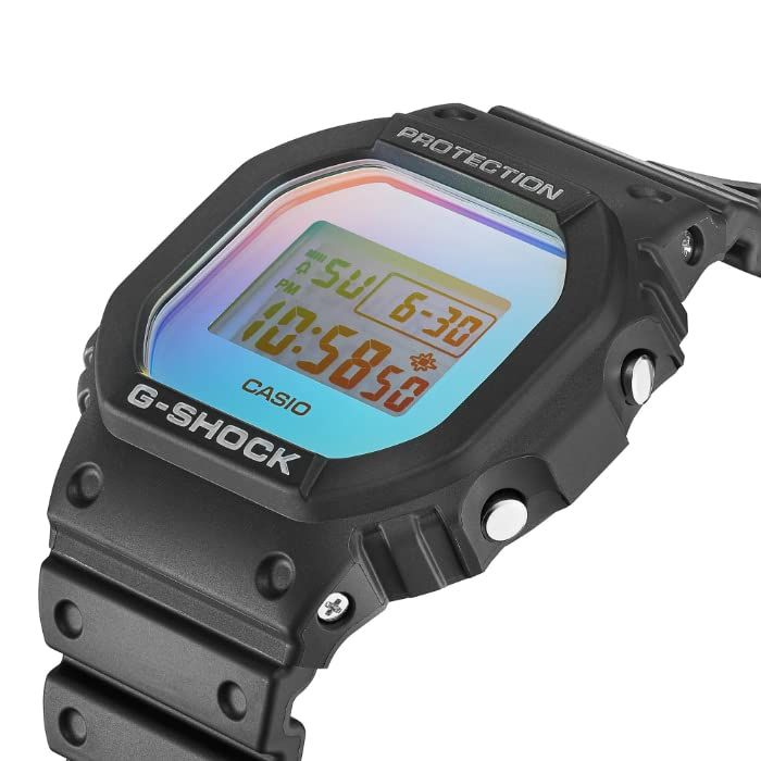 G-SHOCK Gショック ORIGIN オリジン 限定モデル イリデセントカラー カシオ CASIO デジタル 腕時計 ブラック レインボー DW-5600SR-1 逆輸入海外モデル [並行輸入品] - BanzaiHobby