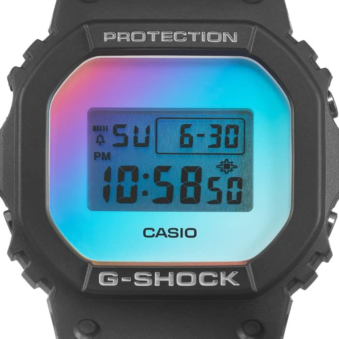 G-SHOCK Gショック ORIGIN オリジン 限定モデル イリデセントカラー カシオ CASIO デジタル 腕時計 ブラック レインボー DW-5600SR-1 逆輸入海外モデル [並行輸入品] - BanzaiHobby