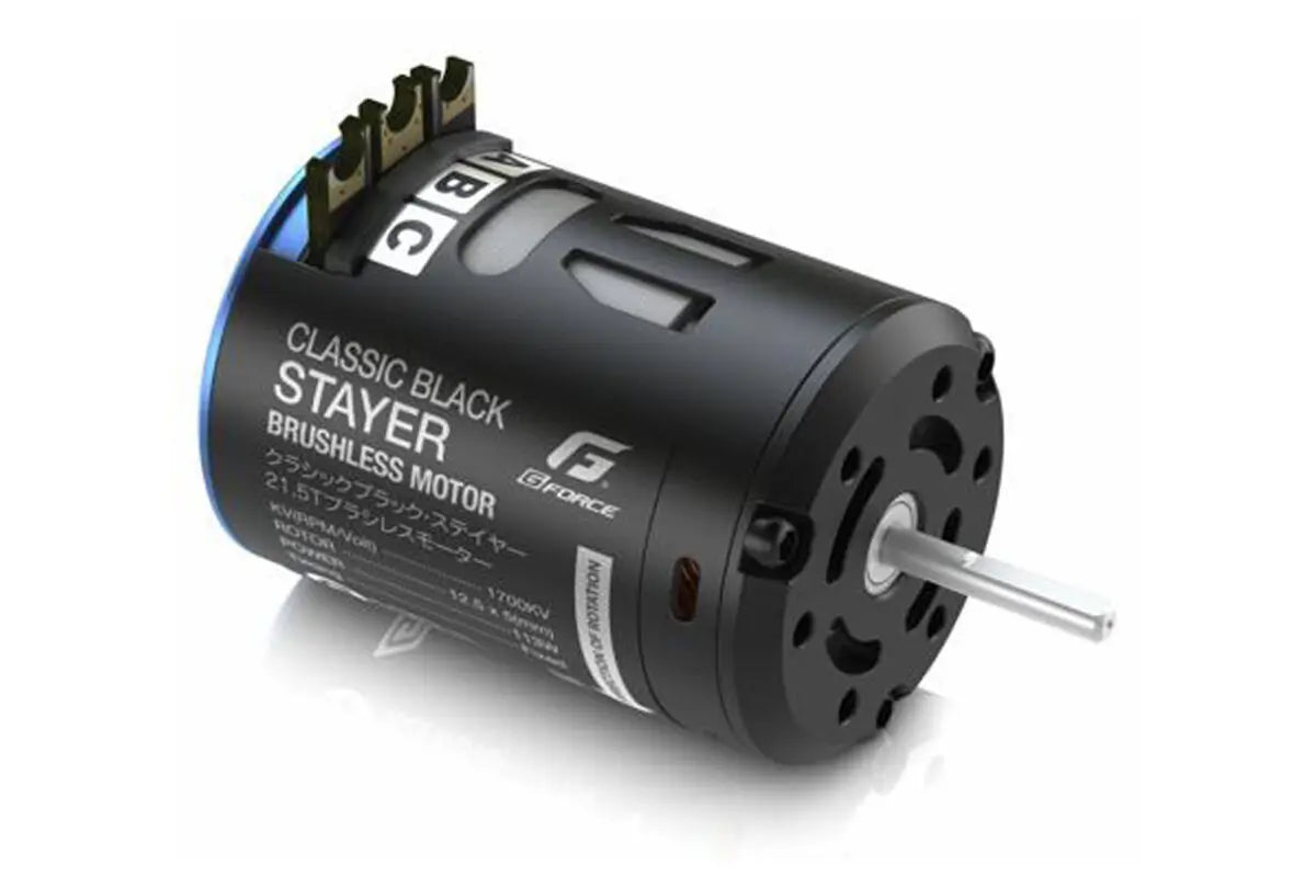 (PO DEC 2025) G-Force G0423 Classic Black Stayer Brushless Motor (21.5T)