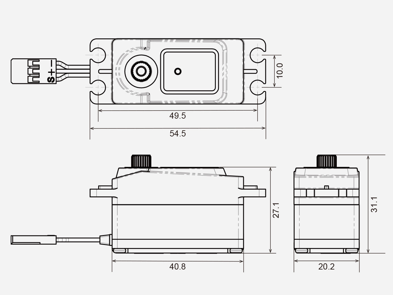 G-Force G0987 GDS-0713L Low Profile Digital Servo