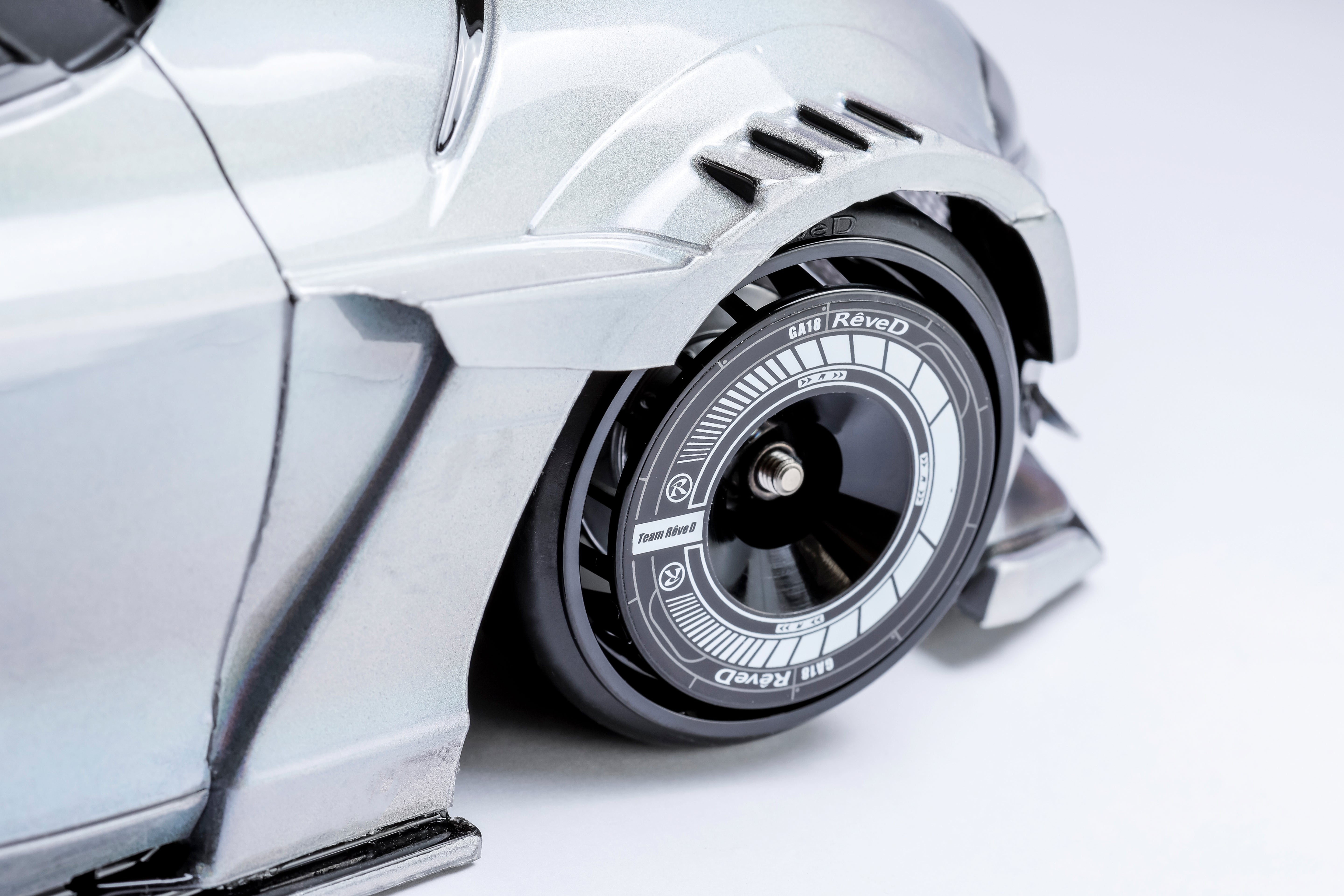 (PO JUL 2026) REVED RJ-WS01WP RW-GA18 Series Wheel Sticker (White/Pink) - BanzaiHobby