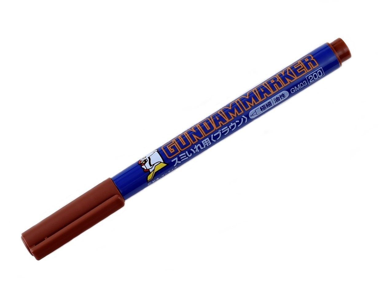 GSI Creos GM03 Gundam Marker: Brown (Fine-tip for panel lines) - BanzaiHobby