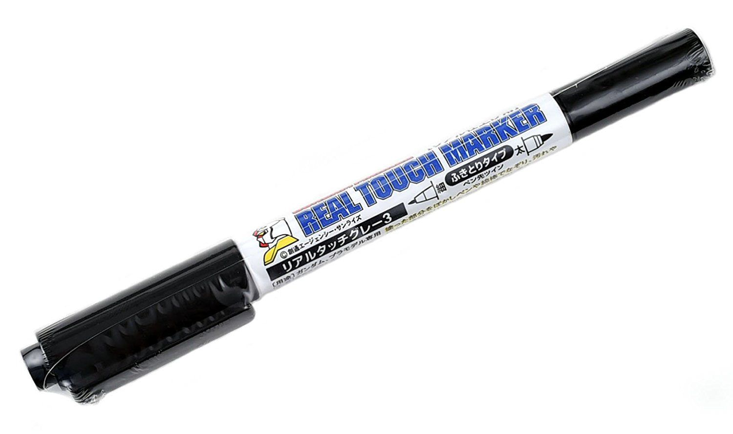 GSI Creos GM406 Gundam Marker Real Touch Marker Gray 3 - BanzaiHobby