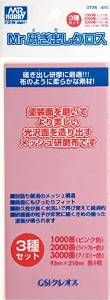 GSI Creos GT36 Sanding Cloth Fine Set of 3 1000, 2000 & 3000 - BanzaiHobby