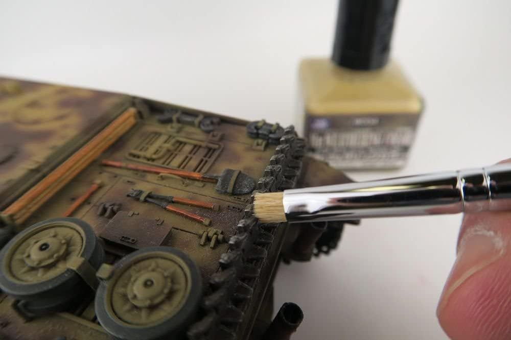 GSI Creos MB30 G Tool Mr. Weathering Brush Set, HARD - BanzaiHobby