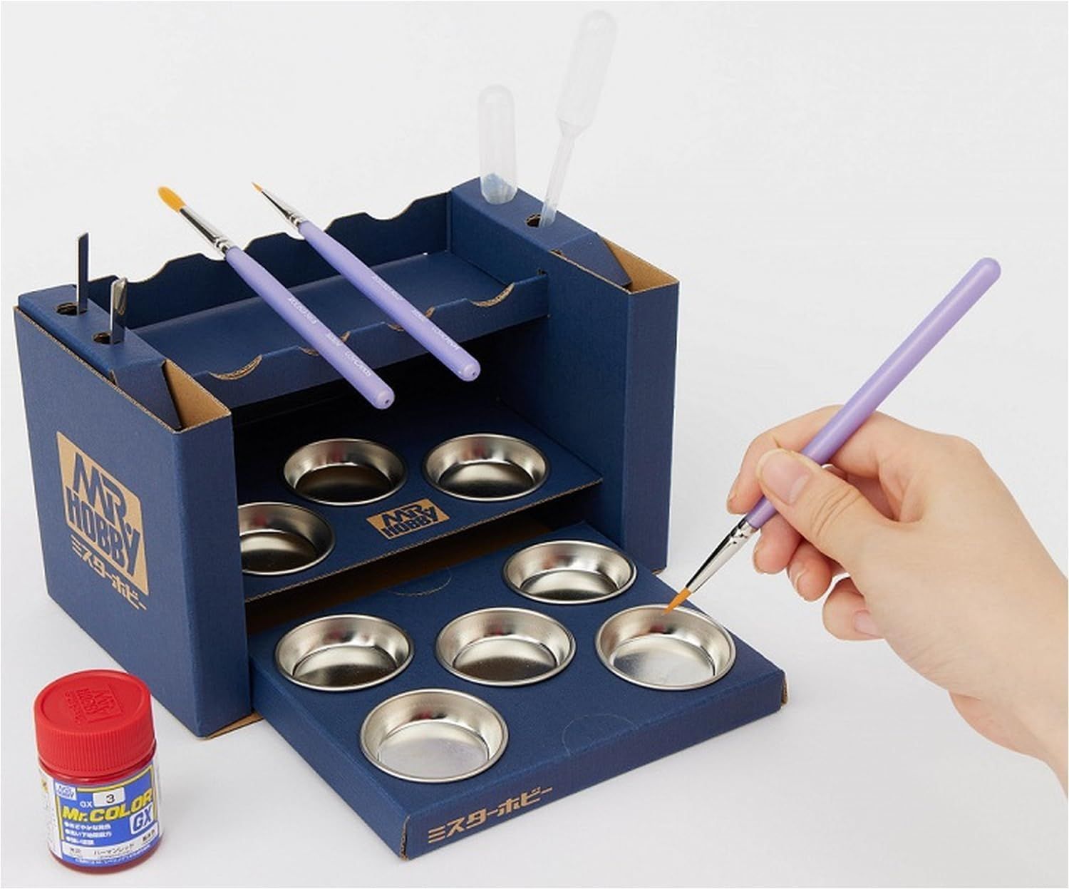 GSI Creos PB01 Mr. Paint Plate Stand Model Painting Tool - BanzaiHobby
