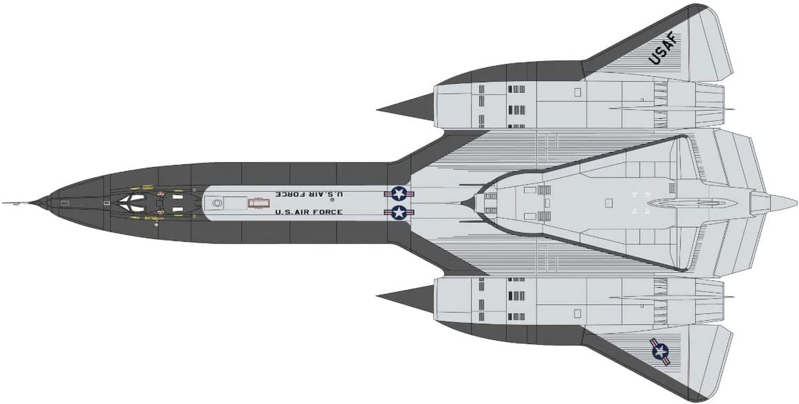 Banzai Hobby - 长谷川SR-71 Blackbird（A 型）带GTD-21B