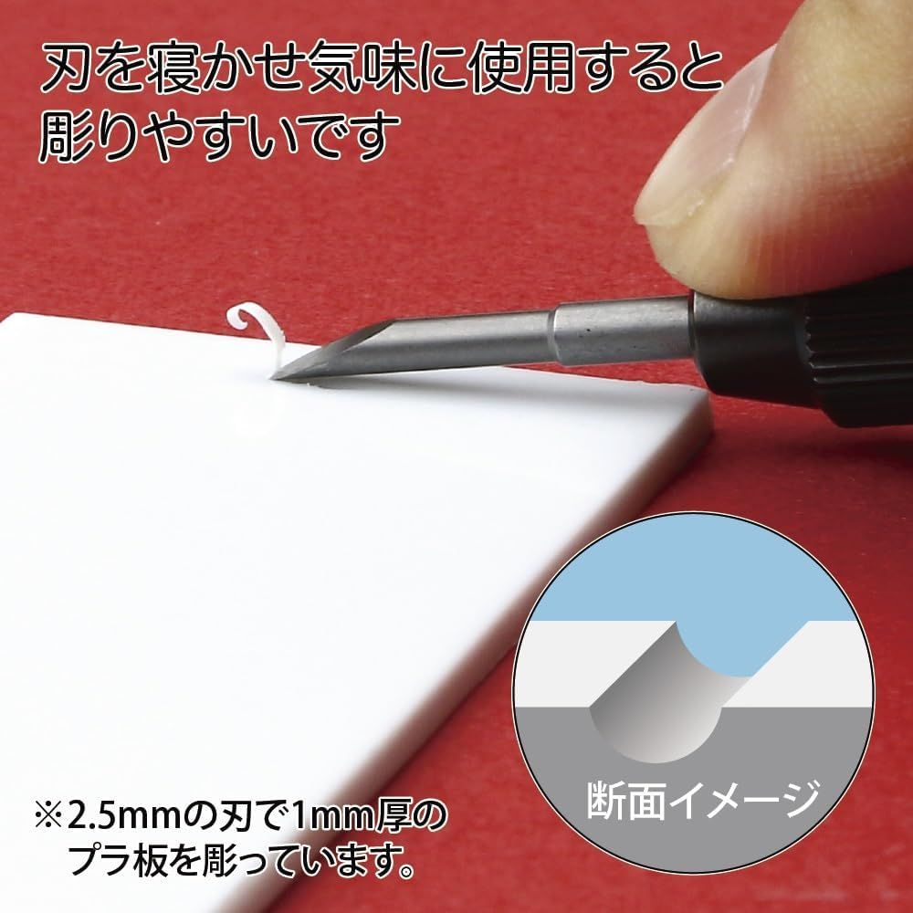 GodHand GH-BBM-1-3 Bit Blade Round Knife, Set of 5, Hobby Tool - BanzaiHobby
