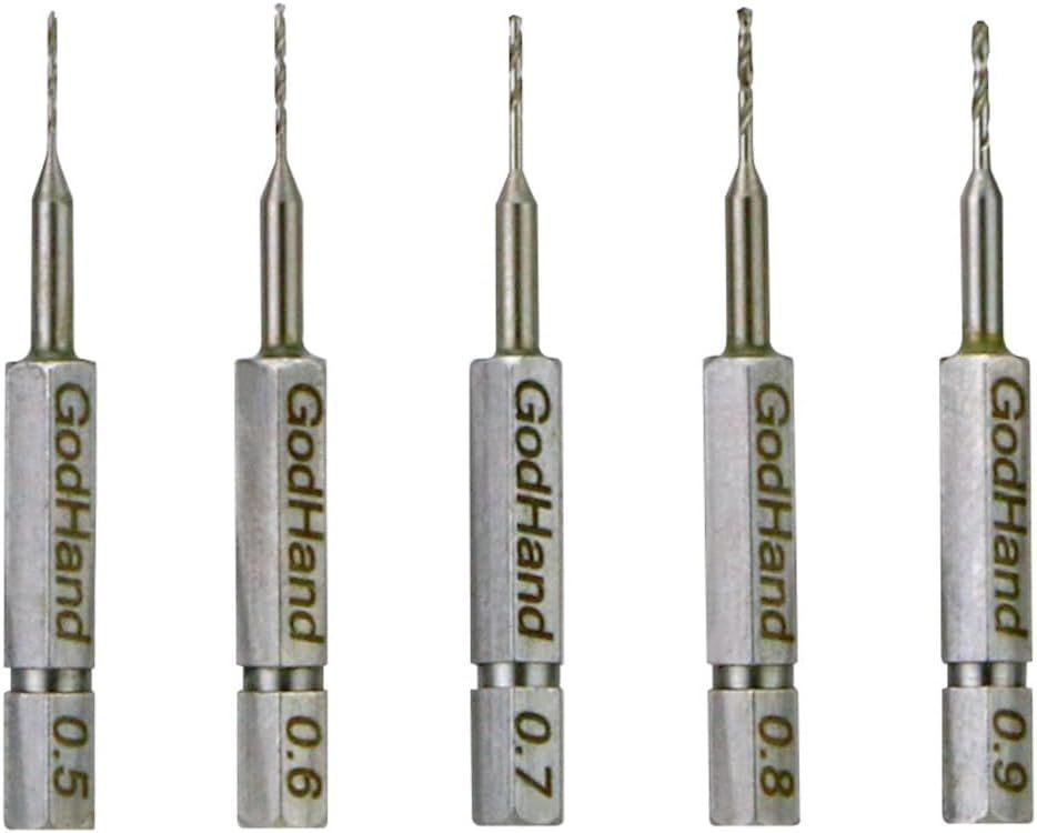 GodHand GH-DBQ-5A Quick Drill Bit Set of 5 (A) Hobby Tools - BanzaiHobby