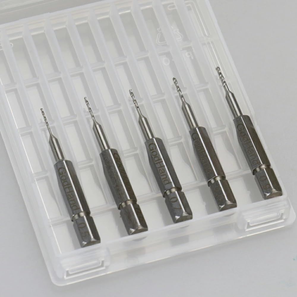 GodHand GH-DBQ-5A Quick Drill Bit Set of 5 (A) Hobby Tools - BanzaiHobby