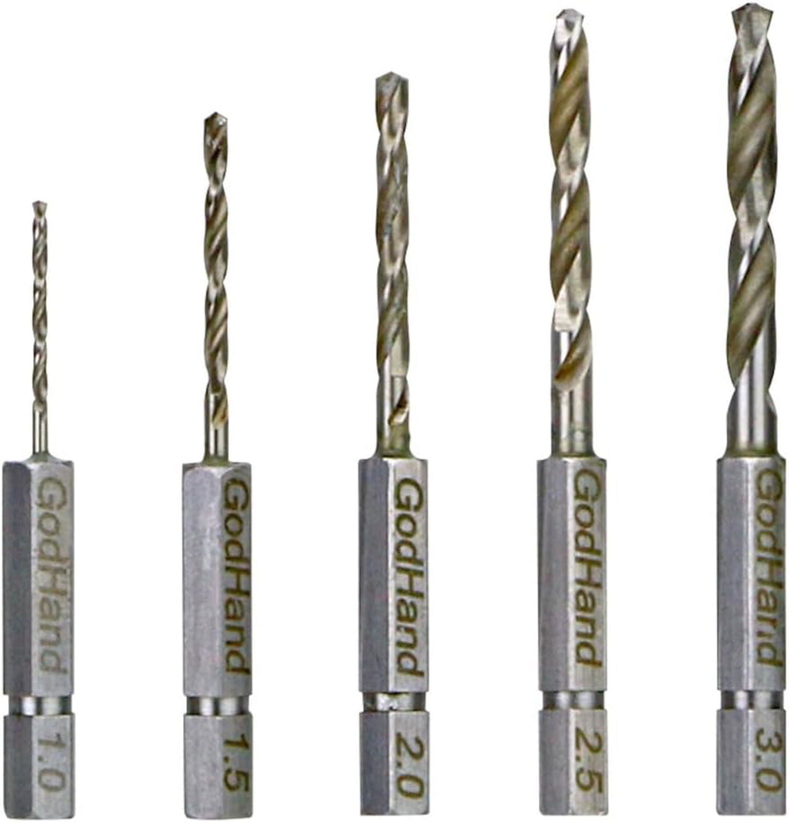 GodHand GH-DBQ-5B Quick Drill Bit Set of 5 (B) Hobby Tools - BanzaiHobby