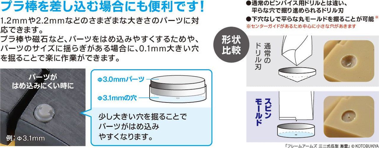 God Hand GH-CSB-21-27 Spin Mold 2.1 - 2.7mm - BanzaiHobby