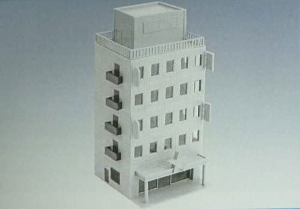 Greenmax 2187 Business Building 5 Story Basic Set (Unassembled Kit) - BanzaiHobby