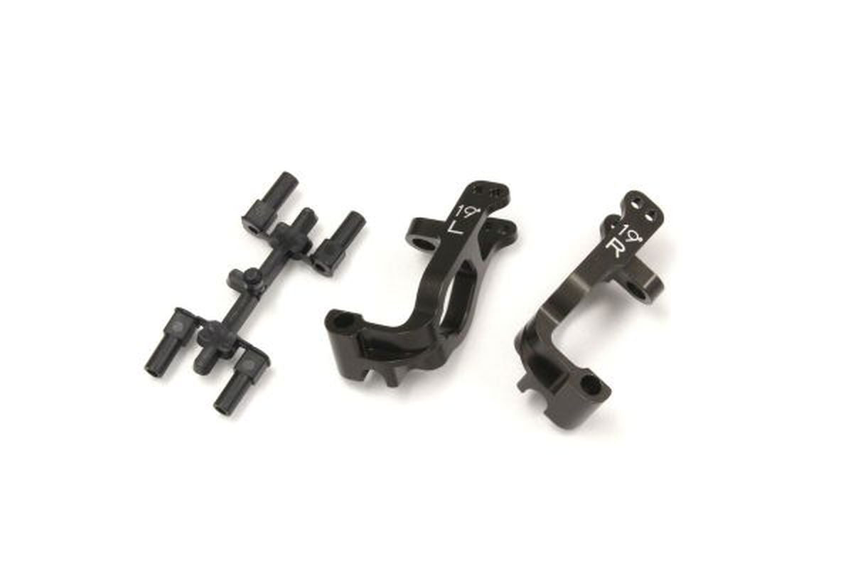 Kyosho IFW461 Al Front Hub Carrier Set(L,R/19ﾟ/Gunmeta) - BanzaiHobby