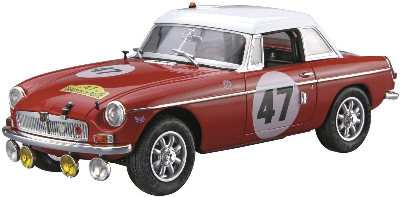 Aoshima BLMC G/HM4 MG-B CLUB RALLY Ver.`66 - BanzaiHobby