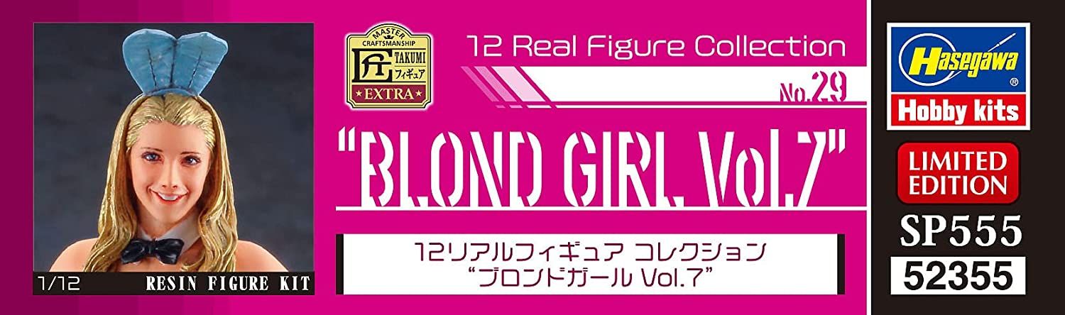 Hasegawa 12 Real Figure Collection No.29 `Blond Girl Vol.7` - BanzaiHobby