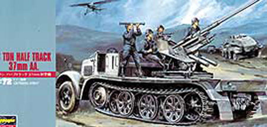 Hasegawa 8TON HALF TRACK 37mm AA - BanzaiHobby