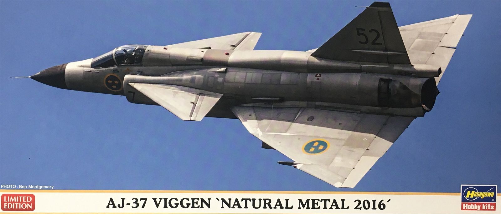 Hasegawa AJ-37 Viggen "Natural Metal 2016" - BanzaiHobby