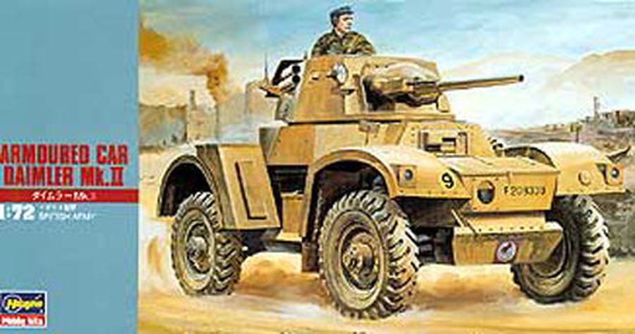 Hasegawa ARMOURED CAR DAIMLER Mk.II - BanzaiHobby