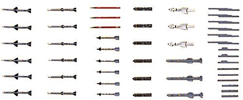 Hasegawa Aircraft Weapons V U.S.Missiles And Launcher Set - BanzaiHobby