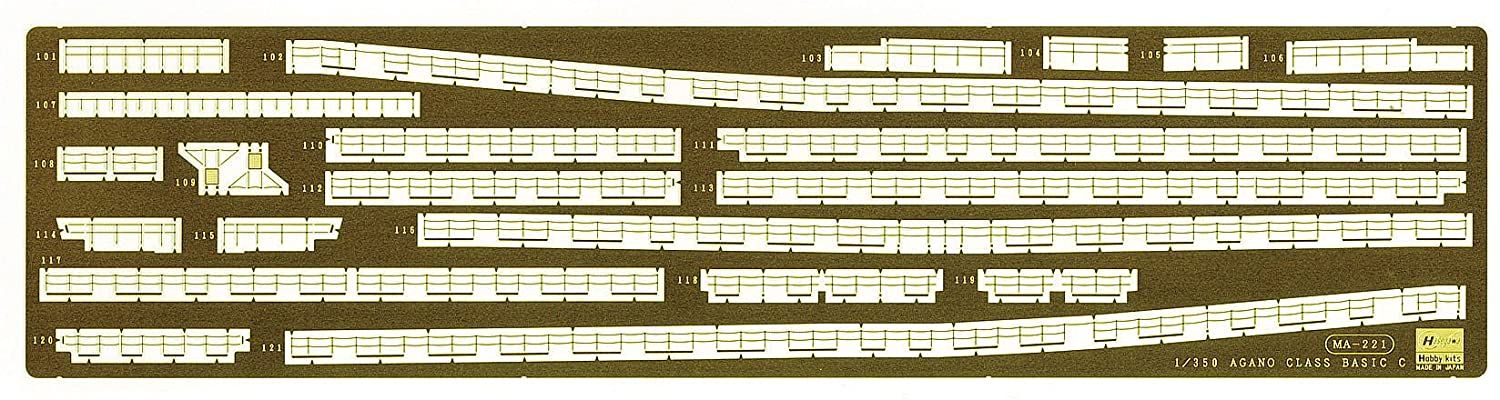 Hasegawa Detail Up Photo-Etched Parts Basic C for IJN Light Cruiser Agano - BanzaiHobby