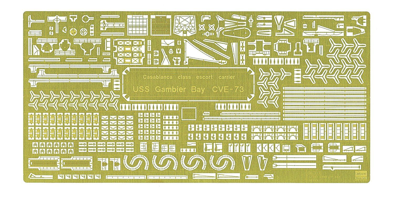 Hasegawa Escort Carrier USS Gambier Bay Etching Parts Super - BanzaiHobby