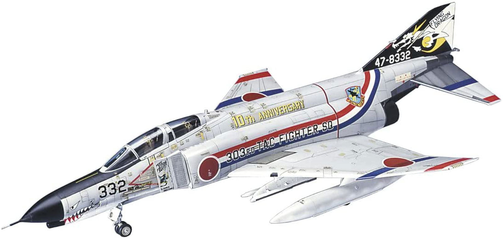 Hasegawa F-4EJ Phantom II `303SQ Dragon Squadron 10th Anni - BanzaiHobby