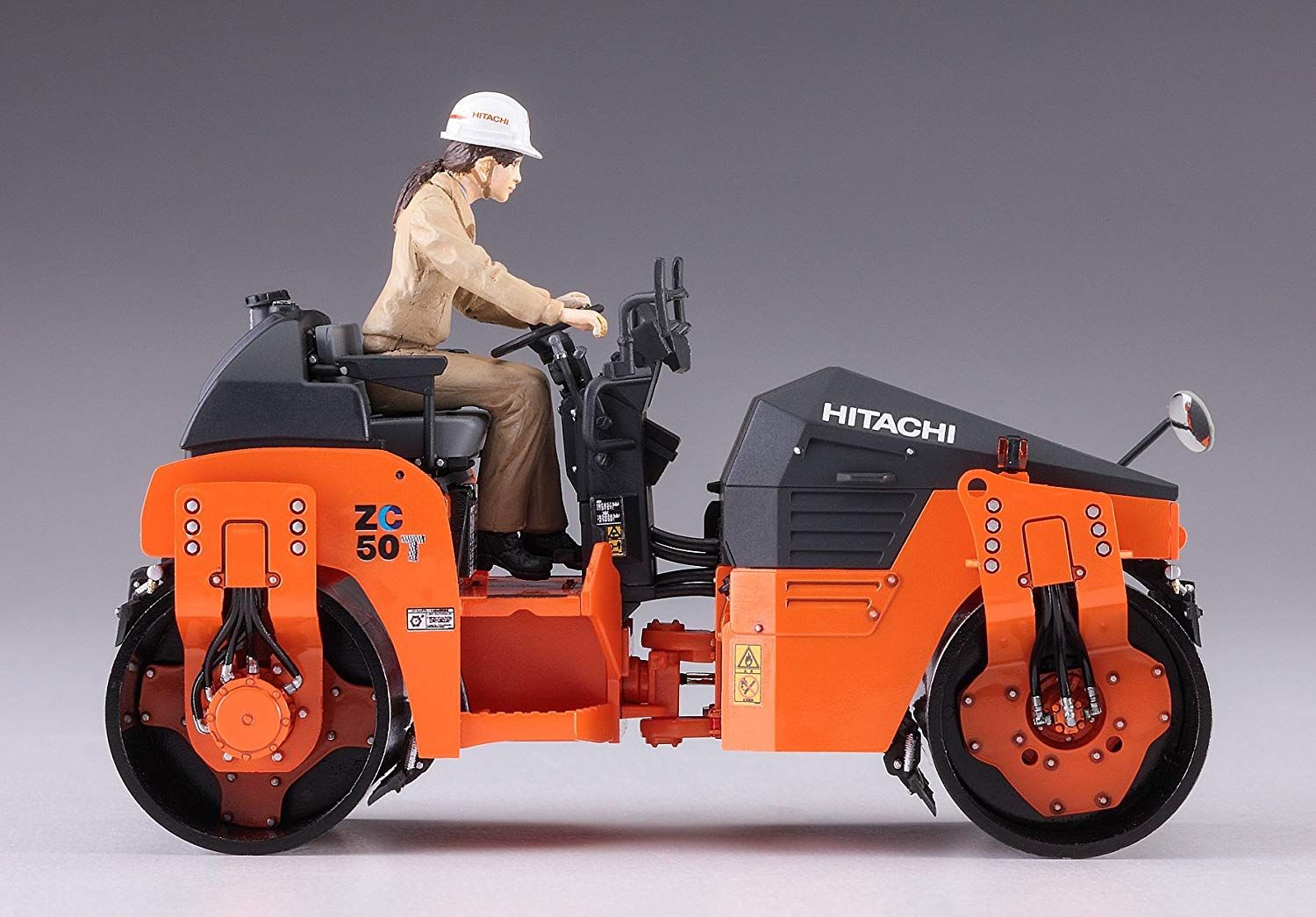 Hasegawa Hitachi Construction Machinery Tandem Vibratory Rollers ZC50T-5 - BanzaiHobby