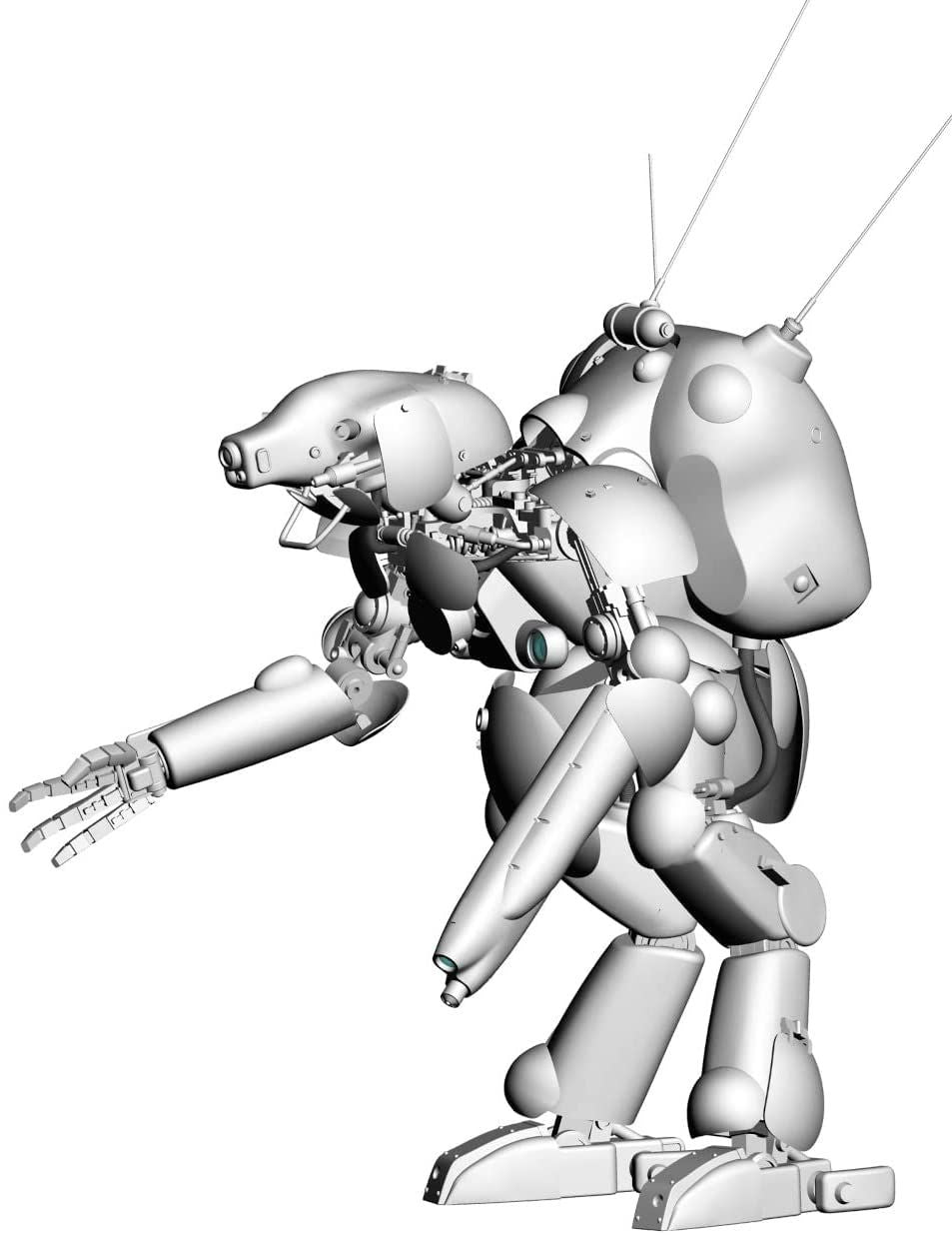 Hasegawa Humanoid Type Unmanned Interceptor Groserhund `Lu - BanzaiHobby